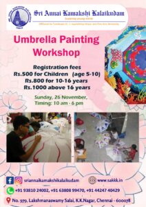 Umbrella Painting Workshop - Poster