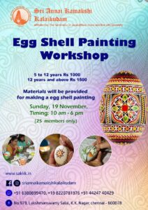Egg Shell Painting workshop - Poster